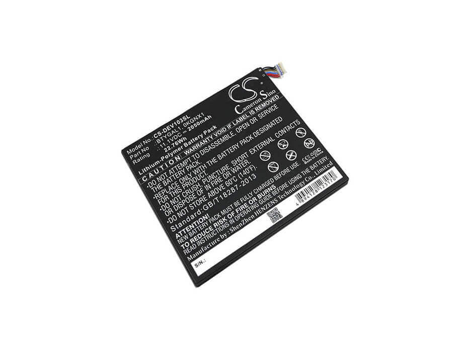 Battery For Dell, Streak 10 Pro, T03g 11.1v, 2050mah - 22.76wh Batteries for Electronics Cameron Sino Technology Limited (Suspended)   