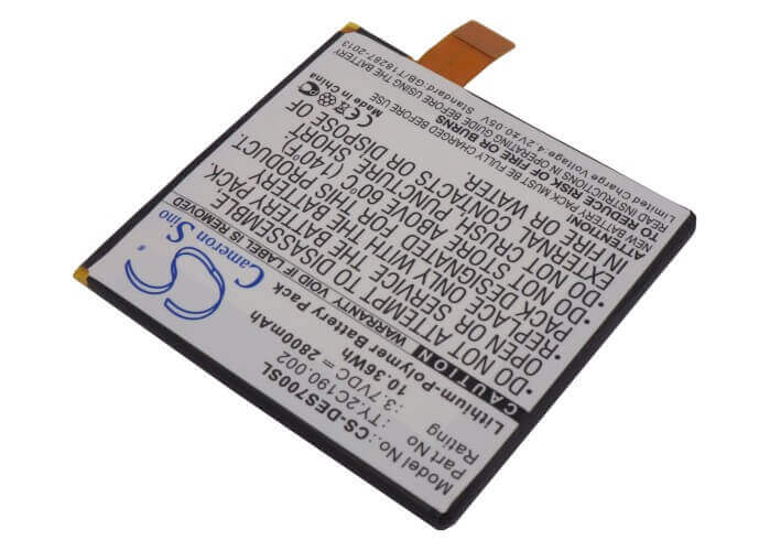 3.7V, Li-Polymer, 2800mAh, Tablet battery fits Dell, Ty.2c190.002, Looking Glass, Opus One, 10.36Wh Tablet Cameron Sino Technology Limited