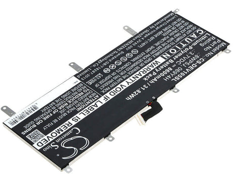 3.7V, Li-Polymer, 8600mAh, Tablet battery fits Dell, 069y4h, Venue 10 5000, Venue 10 5050, 31.82Wh Tablet Cameron Sino Technology Limited
