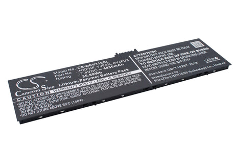 7.4V, Li-Polymer, 4850mAh, Tablet battery fits Dell, 0vjf0x, Pro11i-2501blk, V11p7130, 35.89Wh Tablet Cameron Sino Technology Limited