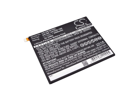 3.7V, Li-Polymer, 5500mAh, Tablet battery fits Dell, 05pd40, V87840-16d, Venue 8 7000, 20.35Wh Tablet Cameron Sino Technology Limited