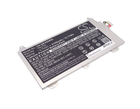 3.7V, Li-Polymer, 4100mAh, Tablet battery fits Dell, 7kjth, Venue 8 Pro (3845) Tablet, Venue 8 Pro 3845, 15.17Wh Tablet Cameron Sino Technology Limited