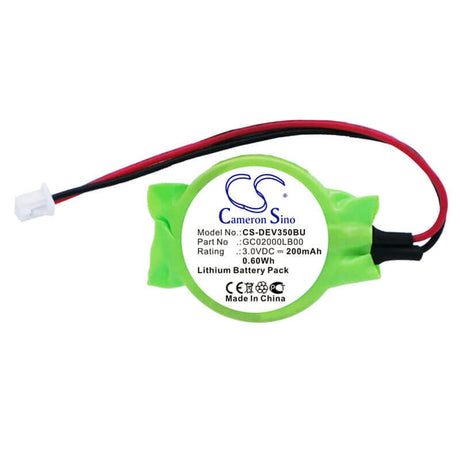 3.0V, Lithium, 200mAh, CMOS / BackUp battery fits Getac, Dell, Gc02000lb00, W130, 0.60Wh CMOS / BackUp Cameron Sino Technology Limited