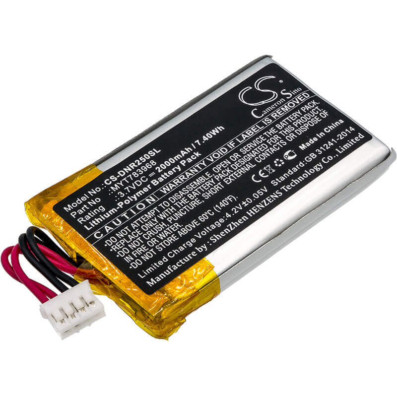 3.7V, Li-Polymer, 2000mAh, GPS battery fits Delorme, Myt783968, Ag-008727-201, Incrh20, 7.4Wh GPS, Navigator Cameron Sino Technology Limited