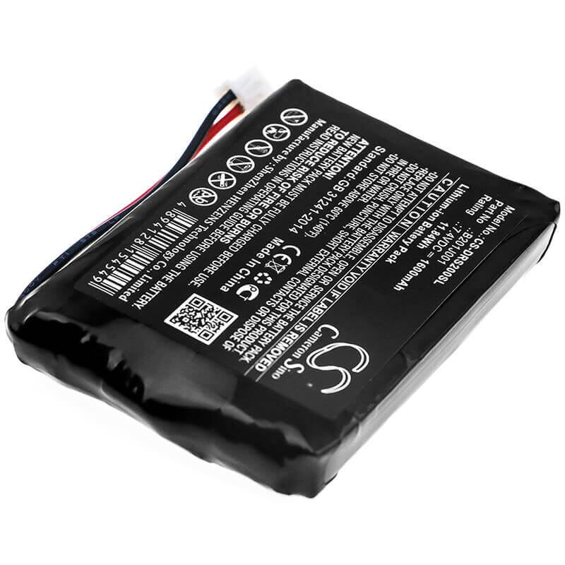 7.4V, Li-ion, 1600mAh, Equipment battery fits Deviser, B201j001, DS2000, Ds2000a, 11.84Wh Equipment, Survey, Test Cameron Sino Technology Limited