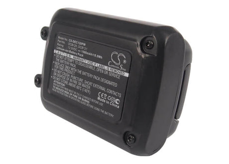 12.0V, Li-ion, 1500mAh, Power Tools battery fits Dewalt, Dcb102, 120v Max, 12v Max Li-ion, 18Wh Power Tools Cameron Sino Technology Limited (Power Tools)