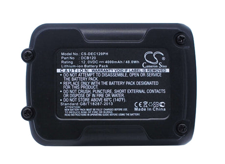 12.0V, Li-ion, 4000mAh, Power Tools battery fits Dewalt, Dcb102, 120v Max, 12v Max Li-ion, 48Wh Power Tools Cameron Sino Technology Limited (Power Tools)