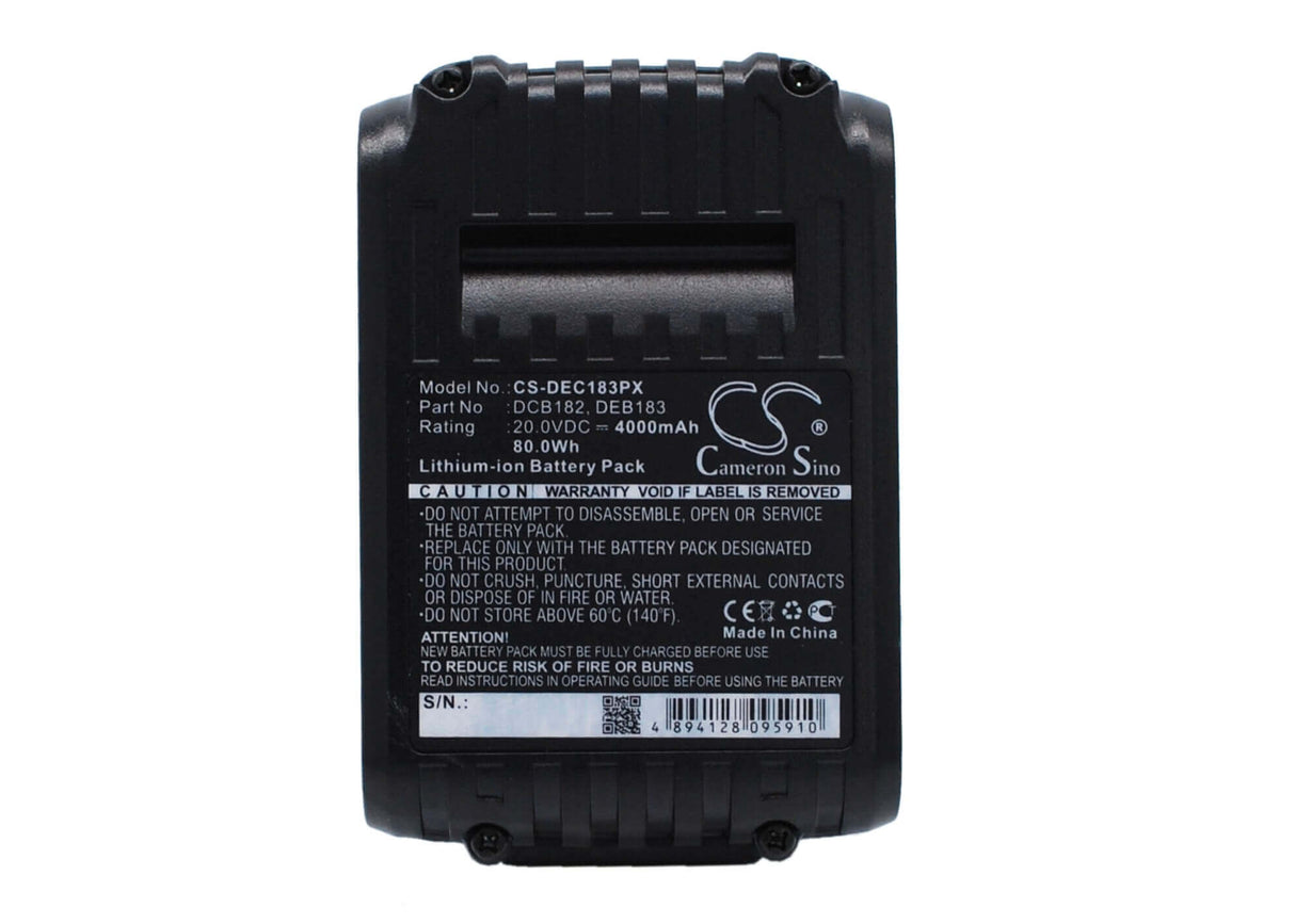 20.0V, Li-ion, 4000mAh, Power Tools battery fits Klein Tools, Dewalt, Bat207t13, Dcd740, Dcd740b, 80Wh Power Tools Cameron Sino Technology Limited (Power Tools)
