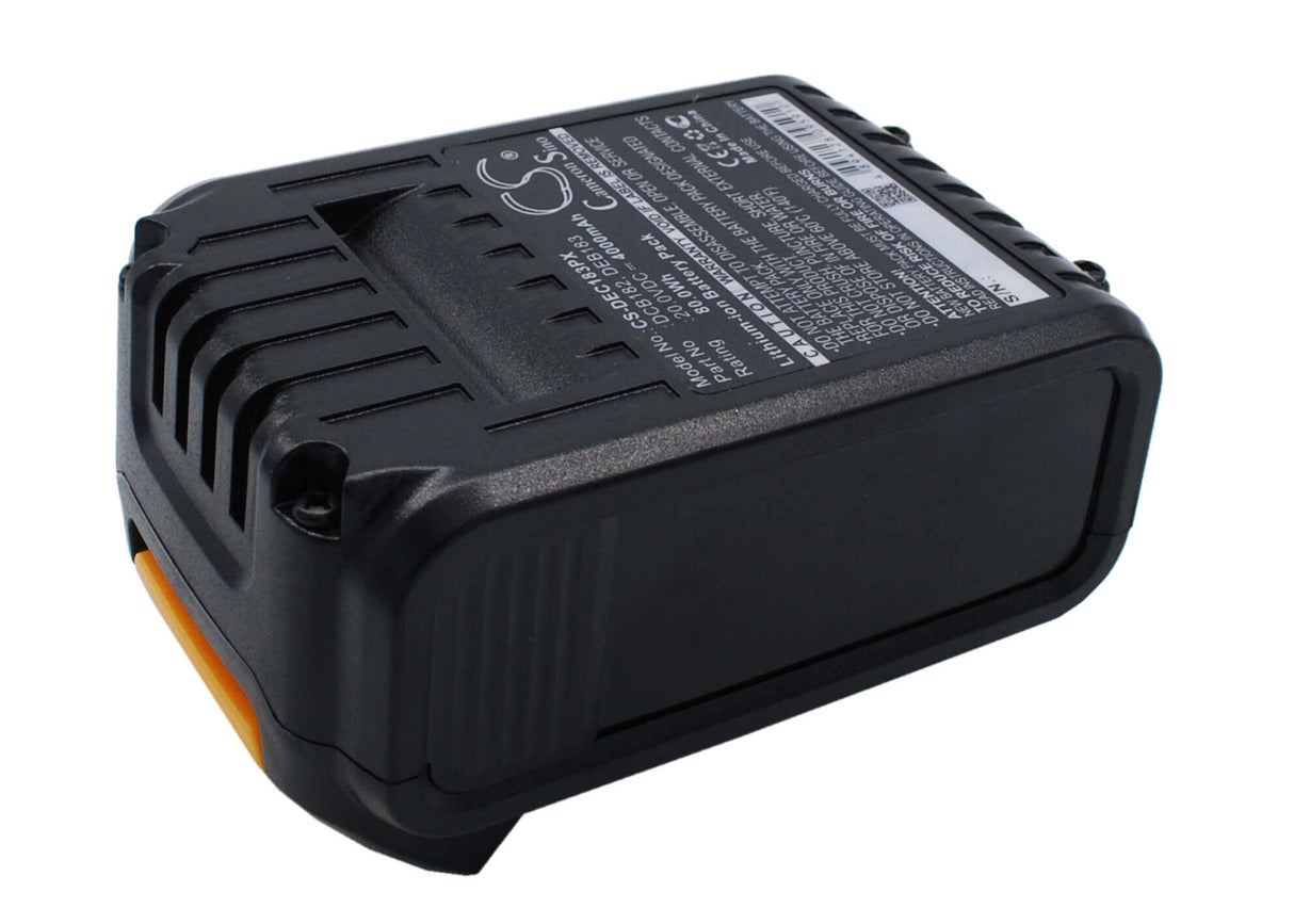 20.0V, Li-ion, 4000mAh, Power Tools battery fits Klein Tools, Dewalt, Bat207t13, Dcd740, Dcd740b, 80Wh Power Tools Cameron Sino Technology Limited (Power Tools)