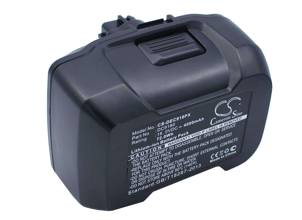 18.0V, Li-ion, 4000mAh, Power Tools battery fits Dewalt, Dc9180, Dcd925, Dcd925b2, 72Wh Power Tools Cameron Sino Technology Limited (Power Tools)