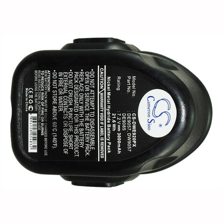 Battery For Dewalt Dw920k, Dw920k2, Dw920k-2 7.2v, 3000mah - 21.60wh Power Tools Cameron Sino Technology Limited (Power Tools)   