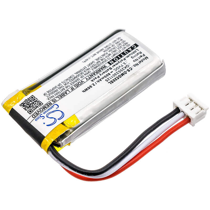 3.7V, Li-Polymer, 800mAh, GPS battery fits Digital Matter, Gk2553301125, G52 Solar, G52s, 2.96Wh GPS, Navigator Cameron Sino Technology Limited