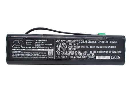 21.60V, Ni-MH, 3000mAh, Medical battery fits Hellige, Dimeq, 110031, Ek606, 64.80Wh Medical Cameron Sino Technology Limited (Medical)
