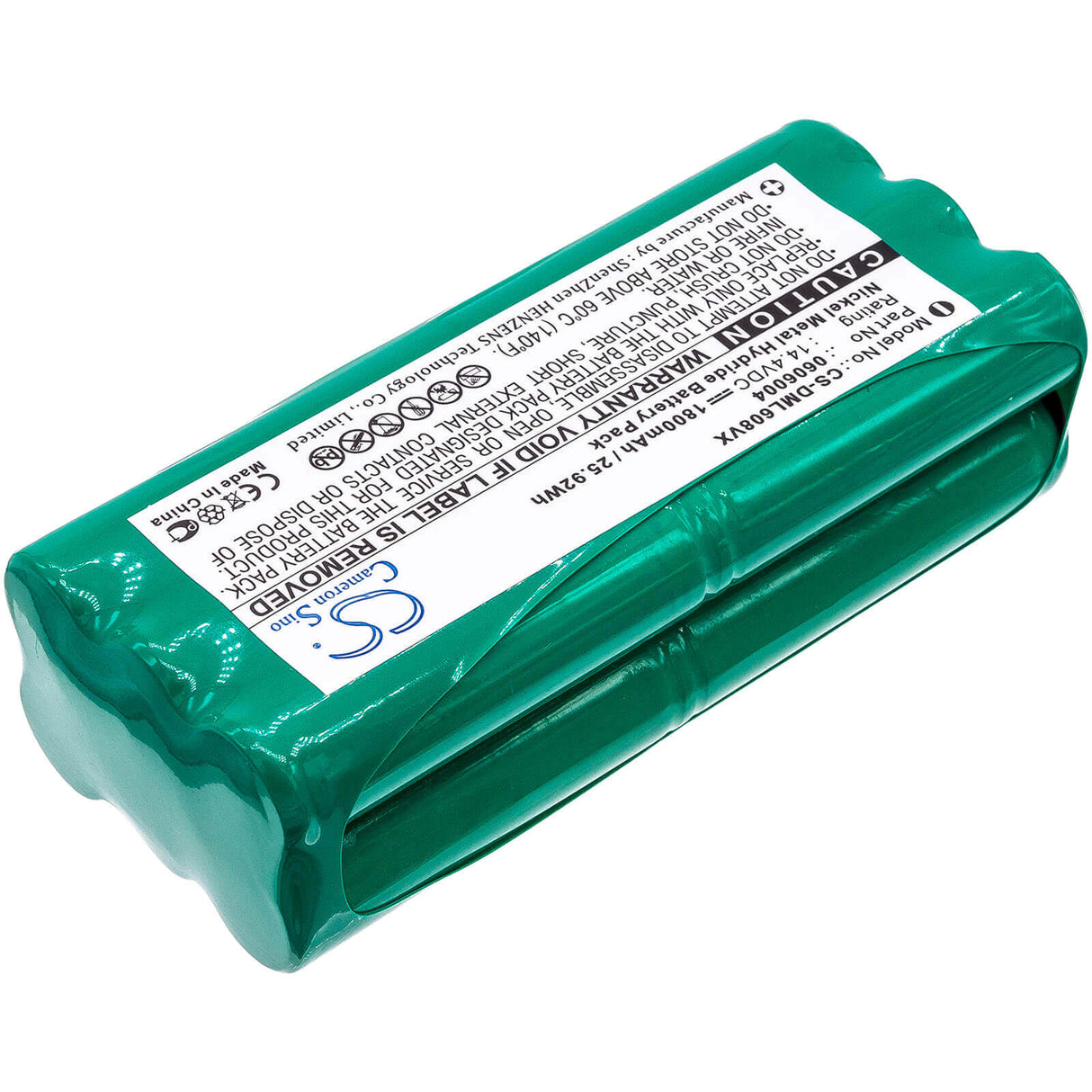 14.4V, Ni-MH, 1800mAh, Vacuum battery fits Sichler, Midea, Pilot, 25.92Wh Vacuum Cameron Sino Technology Limited