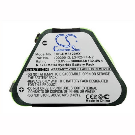 10.8V, Ni-MH, 3000mAh, Vacuum battery fits Dirt Devil, M030, M3120, 32.40Wh Vacuum Cameron Sino Technology Limited
