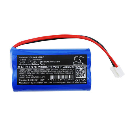 7.4V, Li-ion, 2600mAh, Remote Controller battery fits Dji, Lgabb4186, Gl358wb, Phantom 3 4k, 19.24Wh Remote Controller Cameron Sino Technology Limited