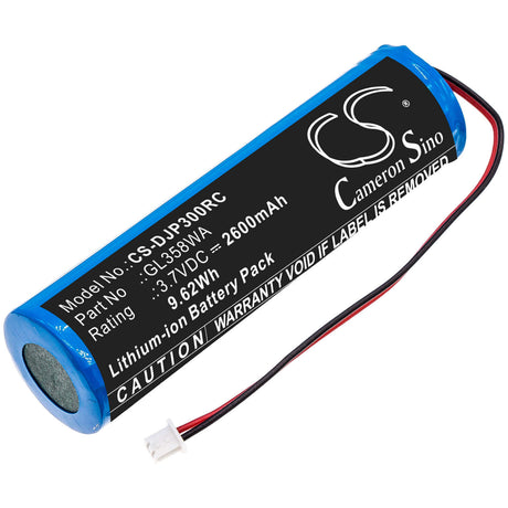 3.7V, Li-ion, 2600mAh, Drones battery fits Dji, Gl358wa, Phantom 3 Standard Remote Cont, 9.62Wh Drones Cameron Sino Technology Limited