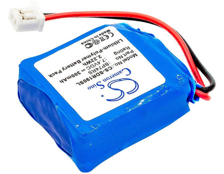 7.4V, Li-Polymer, 300mAh, Dog Collar battery fits Dogtra, Bp74rs, 1900s Receiver, 1900s-be Black Edition, 2.22Wh Dog Collar Cameron Sino Technology Limited