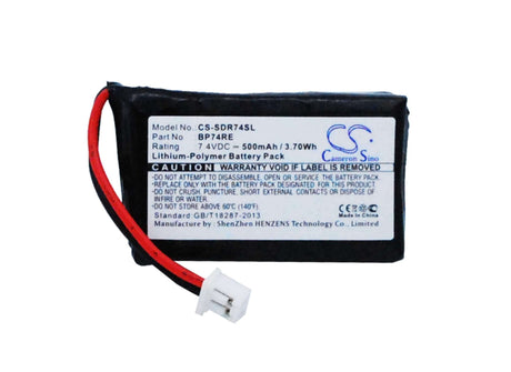 7.4V, Li-Polymer, 500mAh, Dog Collar battery fits Dogtra, Bp74re, Edge Collar, Edge Receiver, 3.7Wh Dog Collar Cameron Sino Technology Limited