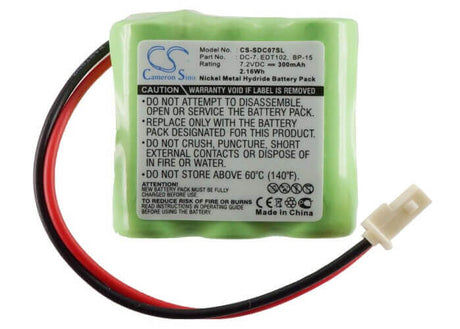 7.2V, Ni-MH, 300mAh, Dog Collar battery fits Dogtra, 37aaam6ymx, Transmitter 1100nc, Transmitter 1200, 2.16Wh Dog Collar Cameron Sino Technology Limited