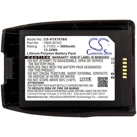 Barcode Scanner Battery For Dolphin, 7800, Honeywell 3.7v, 3600mah - 13.32wh Barcode Scanner Cameron Sino Technology Limited