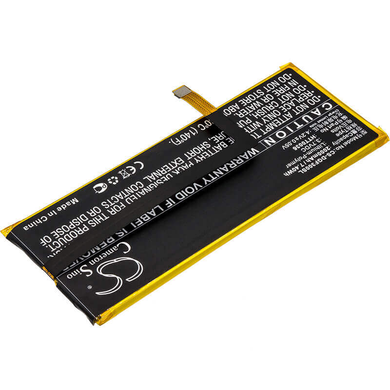 3.7V, Li-Polymer, 2000mAh, SmartPhone battery fits Doogee, Htt0036, F3, 7.4Wh Mobile, SmartPhone Cameron Sino Technology Limited (Suspended)