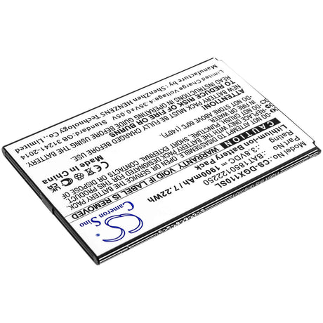 3.8V, Li-ion, 1900mAh, SmartPhone battery fits Doogee, Bat1850122250, X11, 7.22Wh Mobile, SmartPhone Cameron Sino Technology Limited (Smartphone)