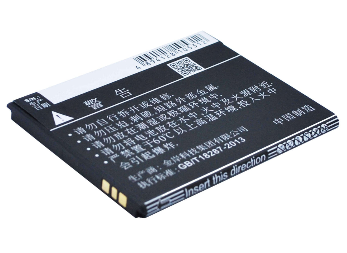 3.7V, Li-ion, 1200mAh, SmartPhone battery fits Doov, Bl-c04, D500, Isuper S1, 4.44Wh Mobile, SmartPhone Cameron Sino Technology Limited (Smartphone)