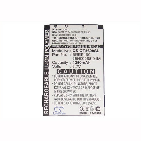 3.7V, Li-Polymer, 1250mAh, SmartPhone battery fits I-mate, Orange, Dopod, Htc, Swisscom, Qtek, 35h00068-01m, 595, 4.63Wh Mobile, SmartPhone Cameron Sino Technology Limited (Smartphone)