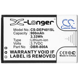 3.7V, Li-ion, 900mAh, SmartPhone battery fits Peaq, Doro, Brondi, Dbp-800b, Amico Ampli Vox, Amico Gentile Plus, 3.33Wh Mobile, SmartPhone Cameron Sino Technology Limited (Smartphone)