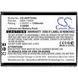 3.8V, Li-ion, 1200mAh, SmartPhone battery fits Doro, Dbs-1350a, 7050 Flip, 7050tl, 4.56Wh Mobile, SmartPhone Cameron Sino Technology Limited (Smartphone)