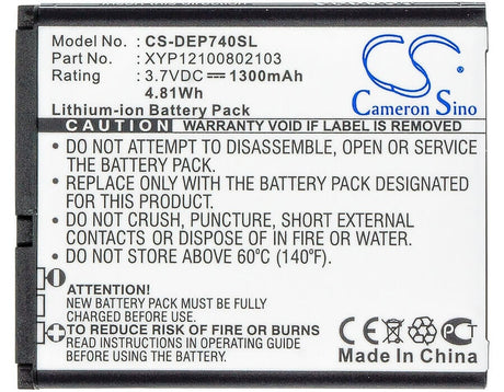 3.7V, Li-ion, 1300mAh, SmartPhone battery fits Doro, Dbg-1450a, Phoneeasy 740, Phoneeasy 740gsm, 4.81Wh Mobile, SmartPhone Cameron Sino Technology Limited (Suspended)