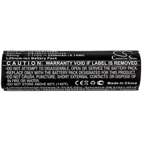 3.7V, Li-ion, 2200mAh, Medical battery fits Drager, Ms16814, Infinity M300, 8.14Wh Medical Cameron Sino Technology Limited (Medical)