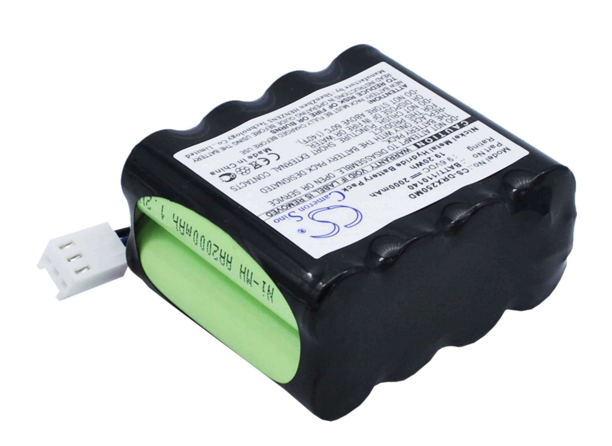 9.6V, Ni-MH, 2000mAh, Medical battery fits Drager, 120140, Oxipac 2500, 19.20Wh Medical Cameron Sino Technology Limited (Medical)