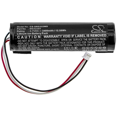 3.7V, Li-ion, 3400mAh, Medical battery fits Drager, Ms32293, Tofscan Monitor, Tofscan Nmt Monito, 12.58Wh Medical Cameron Sino Technology Limited (Medical)