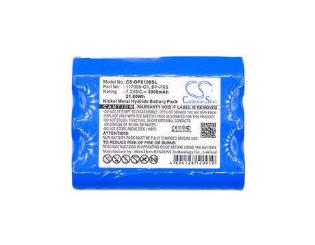 7.2V, Ni-MH, 3000mAh, Equipment battery fits Dranetz, 117009-g1, DBMP1, Dbpg106, 21.6Wh Equipment, Survey, Test Cameron Sino Technology Limited