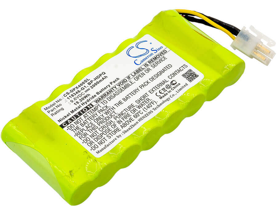 9.6V, Ni-MH, 2000mAh, Equipment battery fits Dranetz, 118348-g1, HDPQ-Guide, Hdpq-visa, 19.2Wh Equipment, Survey, Test Cameron Sino Technology Limited
