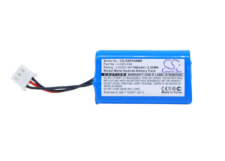 3.6V, Ni-MH, 700mAh, Medical battery fits Drummond Scientific, 4-000-036, 4-000-36, Pipet-aid Xl, 2.52Wh Medical Cameron Sino Technology Limited (Medical)