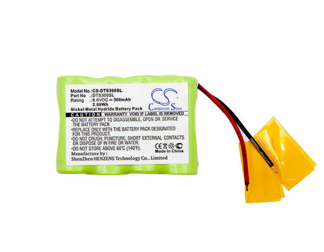 9.6V, Ni-MH, 300mAh, Dog Collar battery fits Dt Systems, Dt 300 Receiver, Dt 300 Transmitter, 2.88Wh Dog Collar Cameron Sino Technology Limited