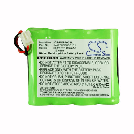 8.4V, Ni-MH, 1500mAh, DAB Digital battery fits Dual, Na2000d08c101, Dab 20, 12.6Wh DAB Digital Cameron Sino Technology Limited