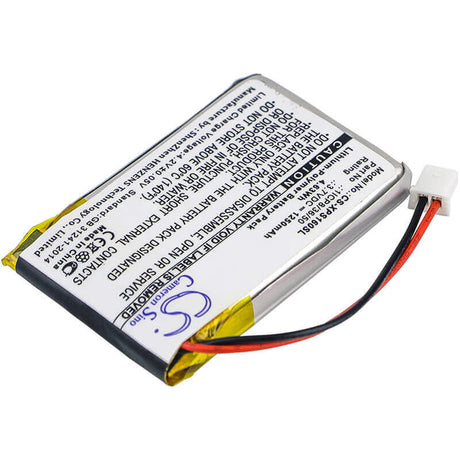 3.7V, Li-Polymer, 1250mAh, GPS battery fits Dual, 1icp8/36/50, Xgps160, Xgps160 Skypro Gps Receiver, 4.63Wh GPS, Navigator Cameron Sino Technology Limited