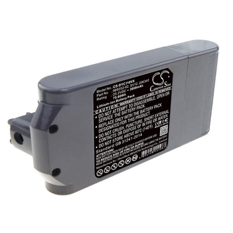 25.2V, Li-ion, 3000mAh, Vacuum battery fits Dyson, Cyclone V10, V10 Absolute, 75.60Wh Vacuum Cameron Sino Technology Limited