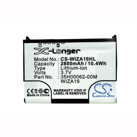 3.7V, Li-ion, 2800mAh, SmartPhone battery fits I-mate, Qtek, T-mobile, O2, Orange, Htc, E-plus, Era, 35h00062-00m, Pocket Pda, 10.36Wh Mobile, SmartPhone Cameron Sino Technology Limited (Smartphone)