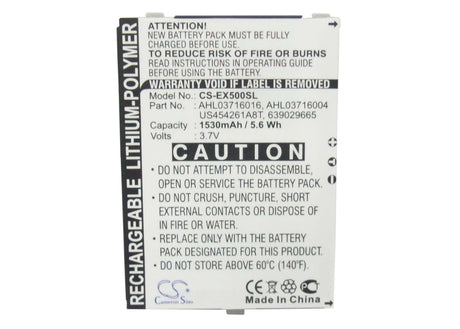 3.7V, Li-Polymer, 1530mAh, SmartPhone battery fits Utstarcom, 369029665, Glofiish M700, Glofiish X500, 5.66Wh Mobile, SmartPhone Cameron Sino Technology Limited (Smartphone)