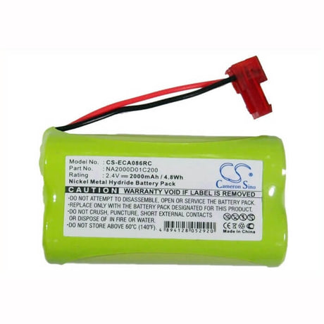 2.4V, Ni-MH, 2000mAh, Remote Control battery fits Earmuff, 5455086, Control Vp Eehcvp Amfm, 4.8Wh Remote Control Cameron Sino Technology Limited
