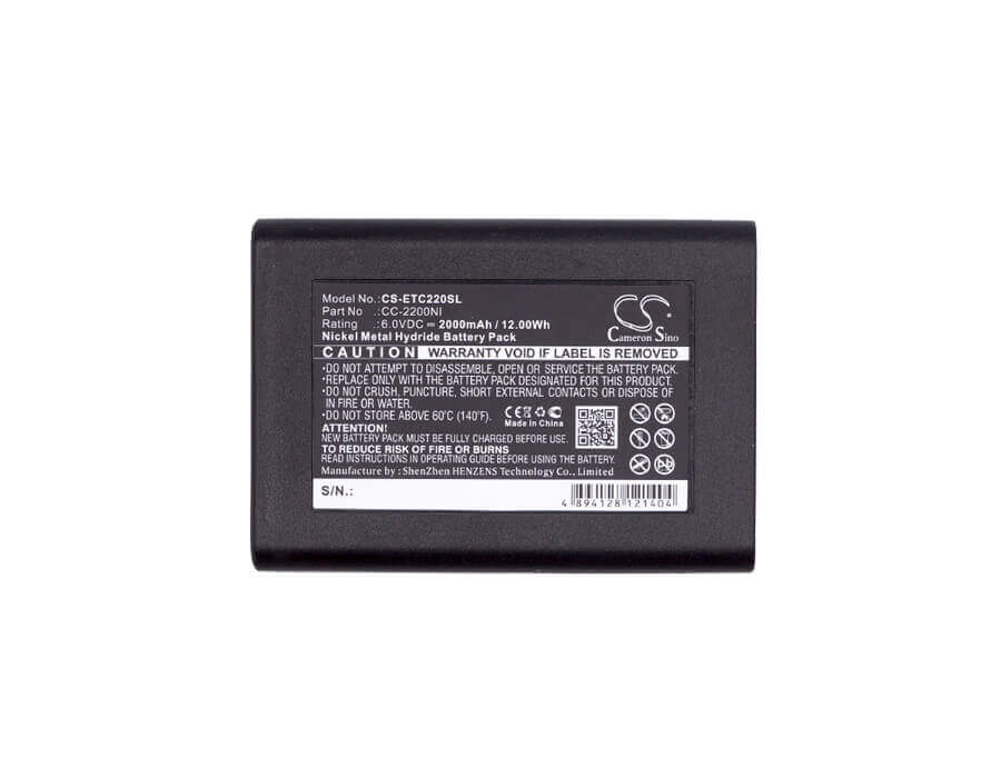 6V, Ni-MH, 2000mAh, Headset battery fits Eartec, Cc-2200ni, Comstar Com-center, Comstar Com-center Base Statio, 12Wh Wireless Headset Cameron Sino Technology Limited
