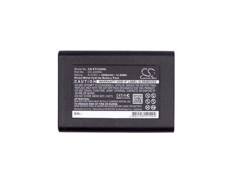 6V, Ni-MH, 2000mAh, Headset battery fits Eartec, Cc-2200ni, Comstar Com-center, Comstar Com-center Base Statio, 12Wh Wireless Headset Cameron Sino Technology Limited