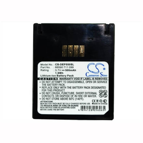 3.7V, Li-ion, 500mAh, SmartPhone battery fits Konftel, Teufel, Easypack, 66590 711 099, Easypack 550, Easypack 610, 1.85Wh Mobile, SmartPhone Cameron Sino Technology Limited (Smartphone)