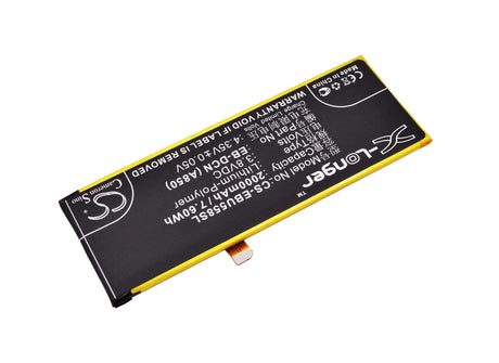 3.8V, Li-Polymer, 2000mAh, SmartPhone battery fits Ebest, Eb-dcn (a850), U5581, 7.6Wh Mobile, SmartPhone Cameron Sino Technology Limited (Suspended)