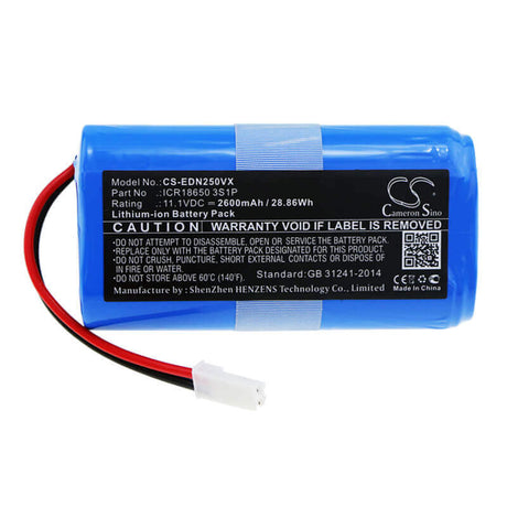 11.1V, Li-ion, 2600mAh, Vacuum battery fits Pure Clean, Ecovacs, Cen250, Ml009, V700, 28.86Wh Vacuum Cameron Sino Technology Limited